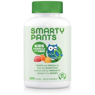 SmartyPants Kids Formula & Fiber Daily Gummy Multivitamin: Fiber for Digestive Health