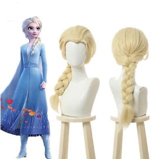 Premium Frozen Princess 3-12Y Cosplay Wig Girl's Anna Elsa Hair Accessory Gift Hairties