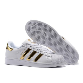 Adidas running shoes sports shoes Adidas Superstar Sneaker Shoes/Skate Shoe gold Kasut