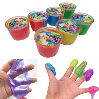 1pc.Assorted Double Color Mini Slime Jelly Toy Soft Squeeze T900