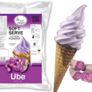 TOPMIX UBE Soft Serve Ice Cream Powder 1KG TOP CREAMERY