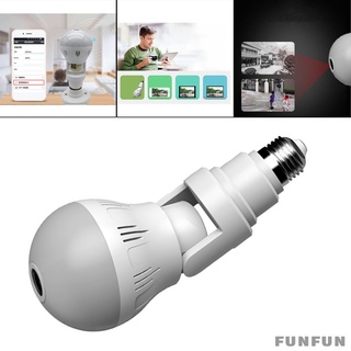 Wireless Bulb Security Camera, 360 Panoramic Camera Bulb, Security Bulb Camera WiFi Home Video Baby Monitors Cameras