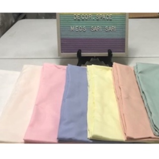 PASTEL OR LIGHT color PILLOWCASE/PUNDA 20"X30" or 18"X28" on plain Cotton/Polyester twill fabric (2)