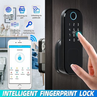 Smart Digital Fingerprint Lock Digital Door Lock Biometric Lock Security Door Smart Living Room Bedroom Gate Locks Touch Screen