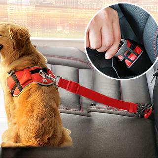 Pet Supplies Dog Cat Car Seat Belt Adjustable Seat Belt Safety for Small and Medium-sized Dog Travel