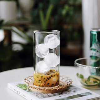 Heat-resistant Can Shape Glass Fashion Water Milk Juice Cup Beer Glass 330/400ml and Straw Dessert Juice Tea Cup Shake Glass (2)
