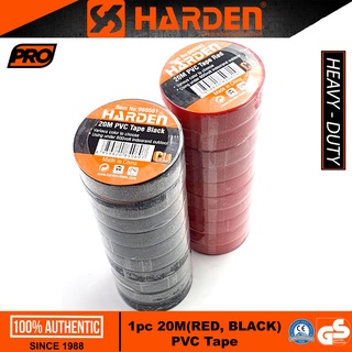 Harden 1pc 20M (RED, BLACK) PVC Tape (PROFESSIONAL) Household PVC Sock Tape Electrical Insulation Ta