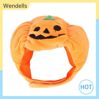 WENDELLS Pet Halloween Dress up Pumpkin Hat Decoration Pets Funny Costume Cosplay