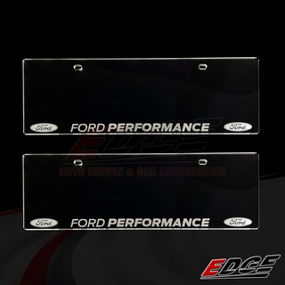 (Engraved) FORD PERFORMANCE Clear License Plate Cover 2pcs/set // universal acrylic flexi glass