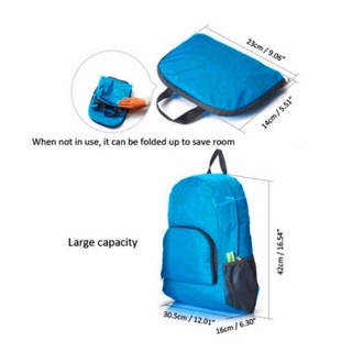 luggage✓2 way Foldable waterproof bag pack Back Travel (5)
