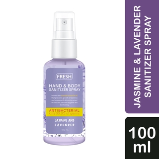 Fresh Jasmine and Lavender Hand and Body Sanitizer Spray 100ml