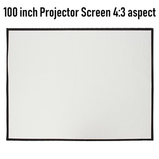 UB Tech 100 Inch Projector Screen 4:3 HD For Indoor And Outdoor Home Theater, Foldable Portable Anti