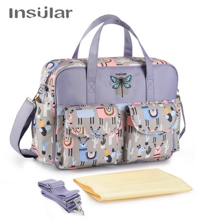 Insular New Style Waterproof Diaper Bag Large Capacity Messenger Travel Bag Multifunctional