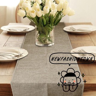 NNE-Rectangle Burlap Tablecloth Table Cover For Wedding (3)
