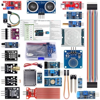 Arduino Kit 22 in 1 Sensor Modules Kit UNO R3 Nano V3.0 Mega 2560 328 Project Starter Kit Compatible with Arduino IDE2021