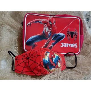 Lunch Bag / Sling Bag / Personalized Kids Bag with FREE Kids Mask