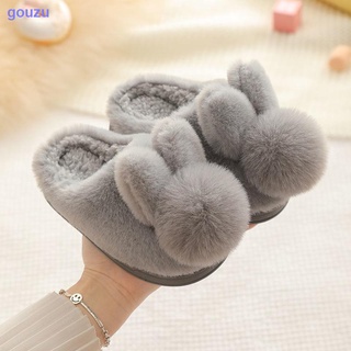 Children s cotton slippers 2020 winter new thick and warm girls cute cartoon home bun boy slippers (8)