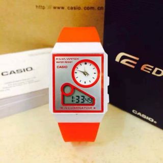 Rubber Casio watch dual time COD