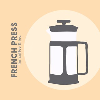 French Press for Coffee or Tea - 350ml
