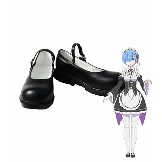 【cos world】Anime Re Life in a Different World from Zero Rem Ram Cosplay Shoes Custom Made European S
