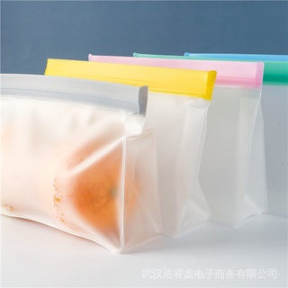 【COD】3D Silicone Food Storage Bag Containers Reusable Freezer Bag Leakproof Top Ziplock Bags Kitchen Organizer