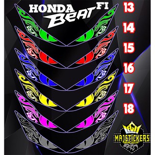 Honda Beat v2 Winker Sticker Transparent (P2)