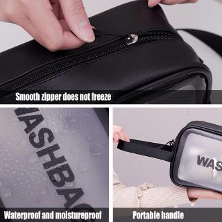 Waterproof Cosmetic Bag Ins Large Capacity Portable Travel Toilet Bag PVC Transparent Cosmetic Storage Bag (8)