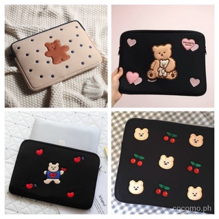 COD Ready stock Korean Bears Laptop Pouch 16.1/15.6/14/13.3/11.6in MacBook Notebook Protective Sleeve Bag