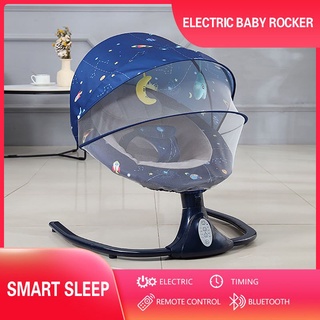【Manila Stock】 Baby Smart Electric Rocking Chair Baby Cradle Rocking Chair Bluetooth Music Newborn