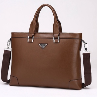 Leather Texture Men Handbag Business Pack Satchel Shoulder Pack Messenger Bag