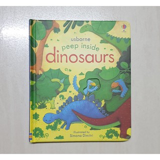 Usborne Peep Inside Dinosaur Pop Up Lift-The-Flap Books Kids Educational Book