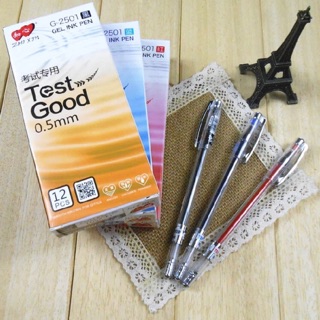 12pcs /box Test Good 0.5mm gel ink pen school supplies (1)