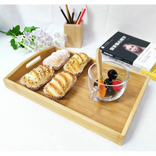 Japanese Style Wooden Tray Bamboo Plate Household Tea Tray Water Cup Bamboo Plate Barbecue (3)