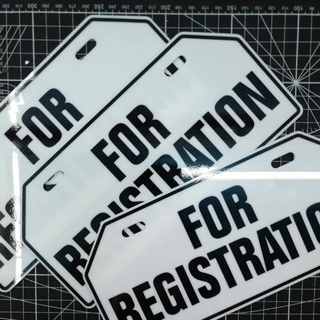 Garantiya ng pagiging tunay For Registration (Temp. Plate)
