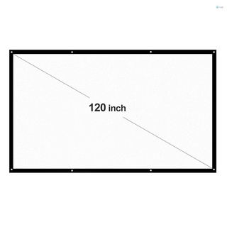 H120 120'' Portable Projector Screen HD 16:9 White Dacron 120 Inch Diagonal Video Projection Screen (6)