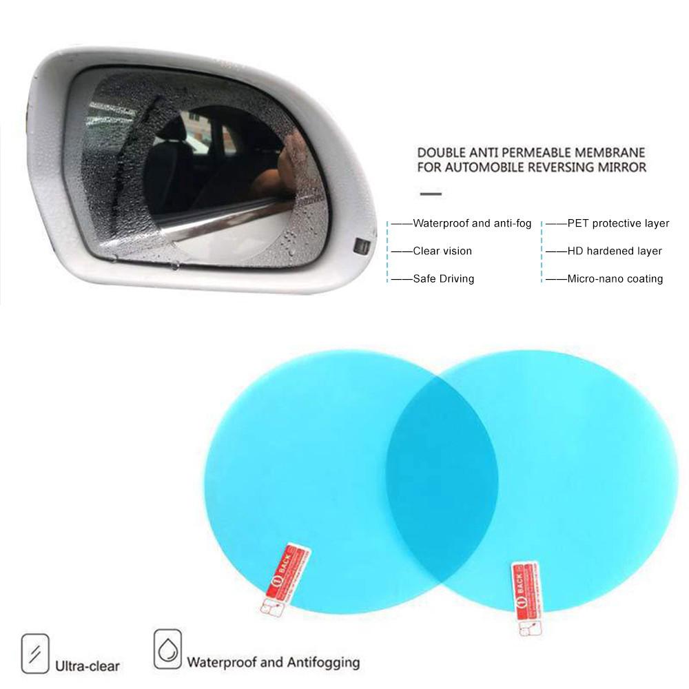 2pcs Car Rearview Rainproof Anti-fog Mirror Sticker Film (3)