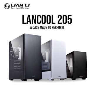Lancool 205 TG ATX Black/White PC Case with 2x120mm fans 4JTP zNvw