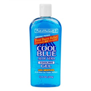 Fruit of the Earth COOL BLUE Aloe Vera Cooling Gel with menthol (After Sun) 340 grams