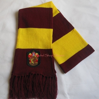 Harry Potter scarf with tassels Gryffindor slytherin scarves (2)