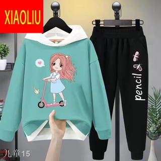 ✗۞Girls suits spring and autumn western style fashionable 2021 new big children s sweater girl pant