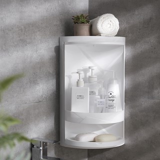Bel Homme Ph (Small - 1 Tier) 360 Rotating Corner Storage Shelf Make Up Cosmetics Shampoo Skin Care