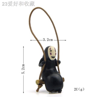 ❁1pc Studio Ghibli Spirited Away No Face Man Figures Toys Miyazaki Hayao Swing Mini Figure Model Toy
