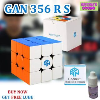 GAN R S (RS) 3X3 56MM SPEED CUBE PUZZLE free 1pc. lube