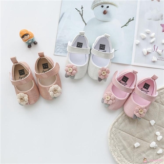 BABYGARDEN-Baby Girl Princess Shoes, Soft Sole Cute Button Flower Mary Jane Flats Non-Slip Shoes