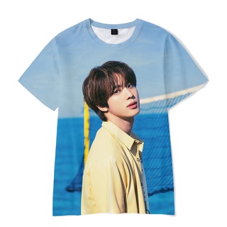 Bangtan Boys T-shirt Beach Ver t-shirts K pop Jung Kook RM Jin Suga J-hope Jimin V Family Matching