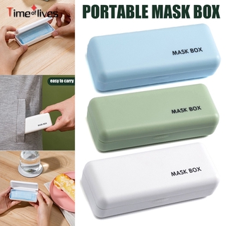 Mask Storage Box Mask Case Portable Disposable Face Masks Box Mask Container Dustproof Masks Holder