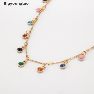 Bigyoungtao Boho Women Choker Tassels Multicolour Beads Pendant Necklace Chain Jewelry Gifts PH