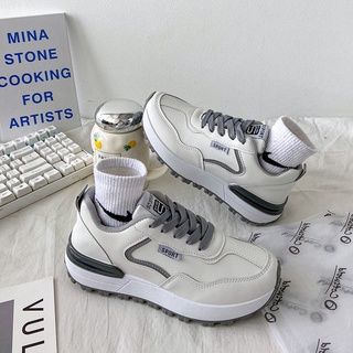 ┅Forrest Gump female sports shoes students Korean version of the wild white ins casual light running
