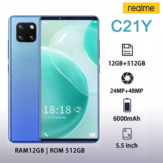Realme C21Y phone 12+512G cellphone mobile phone sale original smartphone big screen