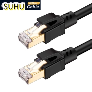 SUHU Router CAT8 Ethernet Cable High Speed Internet Cable Lan Wire Laptop PC 40Gbps 2000MHz Patch Cord RJ45 Network
